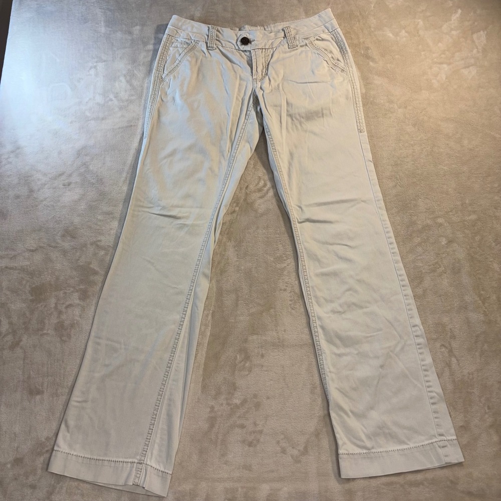 BKE‎ Casuals Mollie Slim Boot Khaki Pants Beige Low Rise Size 27 7M7383BK1